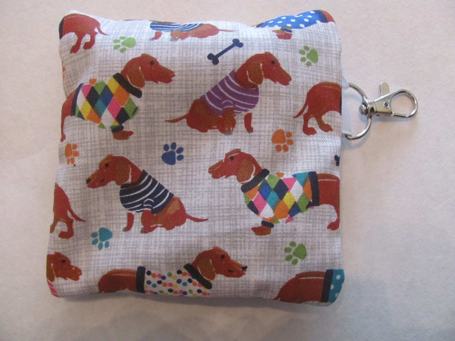 Red Dachshund Poo Bag Holder Doxie Poop Bag Case Puppy Dog Etsy