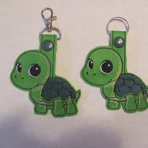 Turtle Key Chain - Turtle Quarter Holder Keychain, Turtle Keyfob, Turtle Quarter Keeper, Aldi quarter keeper - Turtle Keyring - Turtle Tag