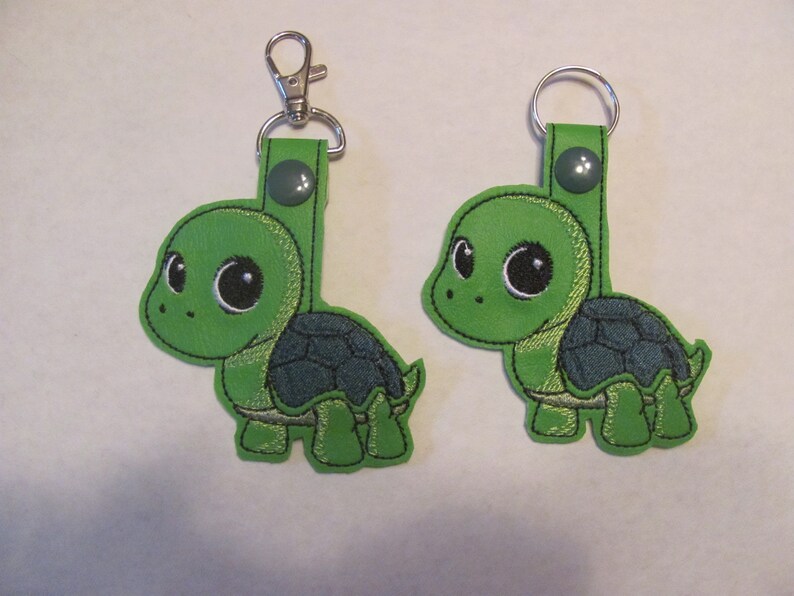 Turtle Key Chain Turtle Quarter Holder Keychain Turtle Etsy