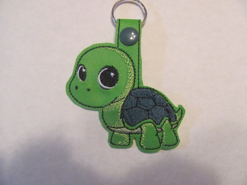 Turtle Key Chain Turtle Quarter Holder Keychain Turtle Etsy