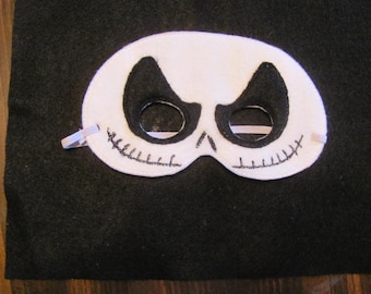 SKeleton Party Mask - Skeleton Photo Prop - Skeleton Party Favor - Skeleton Felt Halloween Mask- Skeleton Birthday Party -  Halloween Party