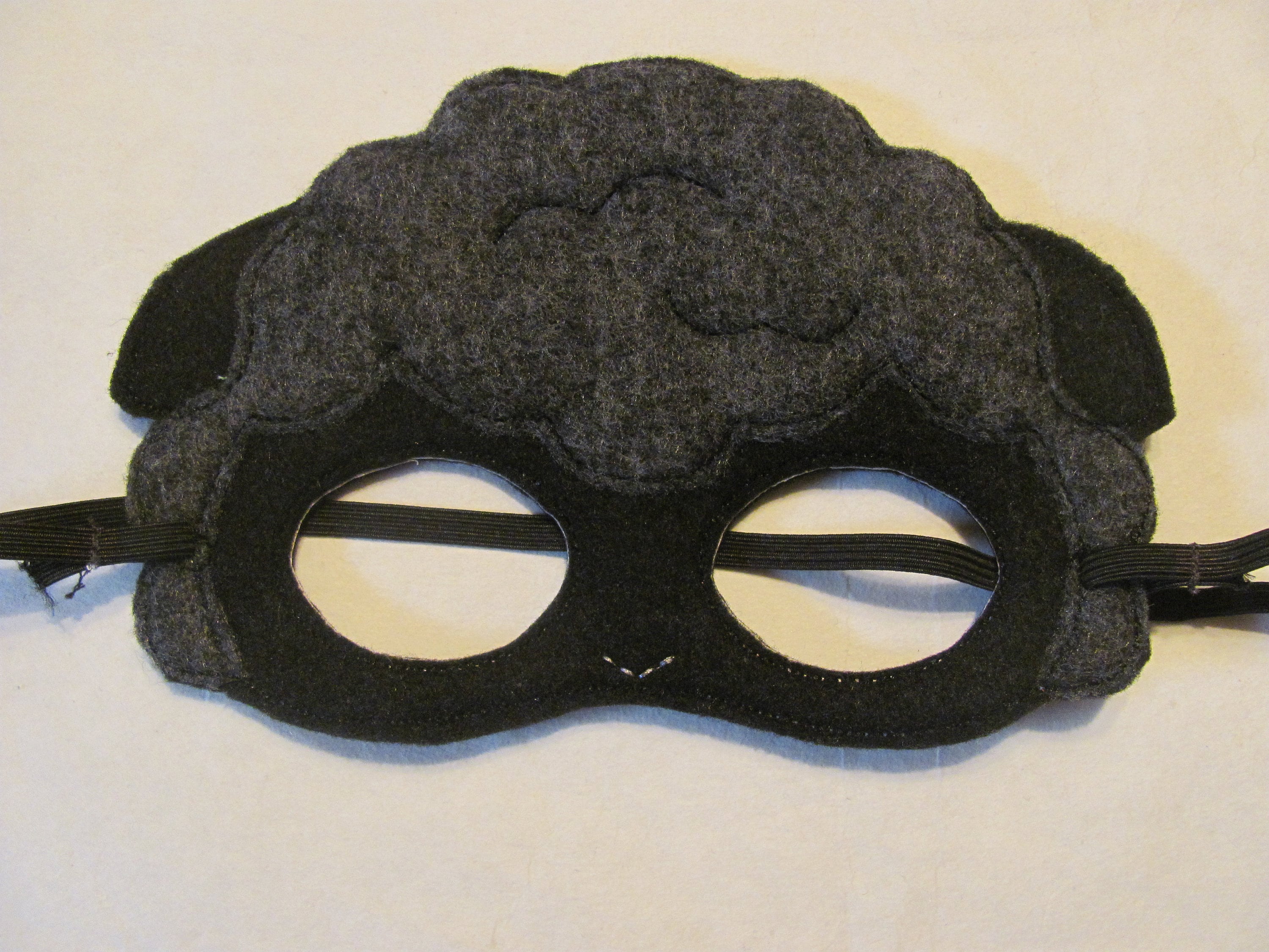 Lamb Mask - Sheep Mask - Sheep Photo Prop - Black Lamb Party Favor ...