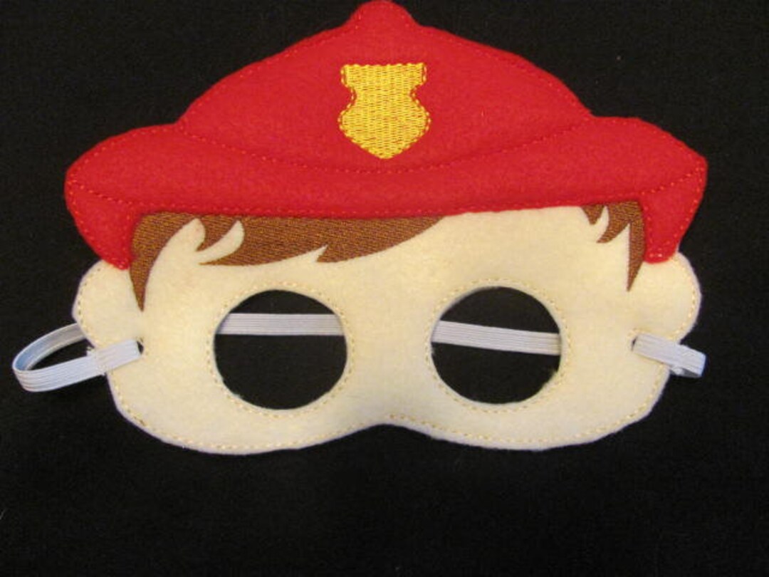 Fire Fighter Party Mask - Fireman Photo Prop - Fire Fighter Party Favor ...