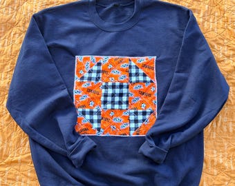 Oklahoma State Quilted Crew Neck