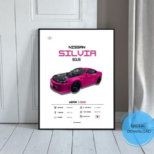 Samsung S15 Plakat,Jdm Plakat,Auto Kerl Geschenk,digitale Kunst,Autokunst,Nußbaum Kunst,Garage Wandkunst,Auto Liebhaber Geschenk,Geschenk für Ihn