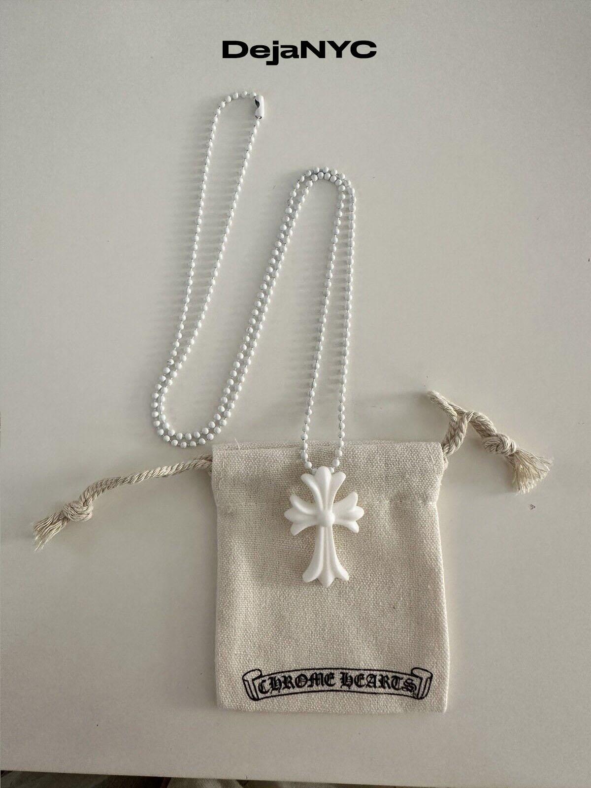 Chrome Hearts Rubber Small Cross Blue