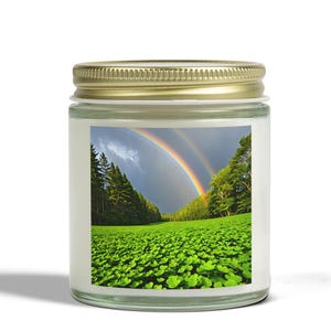 Świece zapachowe, świeca woskowa Hope Double Rainbow Coconut Apricot, Pride Positive Vibes Mental Health, prezent dla szczęśliwej mamy, siostry i brata