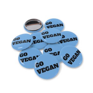 Broche vegano, broche vegano, acessório vegano para presentear quem ama animais, joia vegana, broche de ativismo animal para estilo de vida vegano