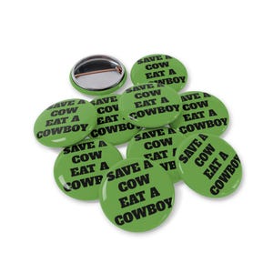 Pin vegano, vegetariano, divertido botón, insignia, accesorio a base de plantas, regalo para amantes de los animales, declaración vegana, estilo de vida, eslogan tonto, amante de los animales campestres