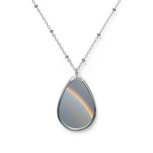 Rainbow Necklace, LGBTQ+ Jewelry, Subtle Pride Jewelry, Bisexual Jewelry Necklace, Coming Out Gift, WLW Lesbian LGBT Gift