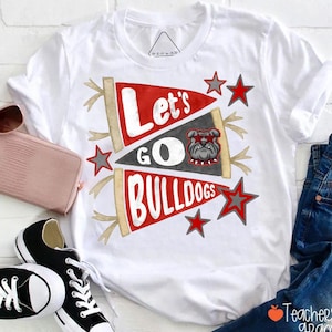 Custom Pennant Mascot Comfort Colors Shirt, Favourite Sports Team, Custom Preppy Mascot Shirt, College Mascot Game Day, School Spirit Mascot