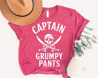 Camiseta del Capitán Gruñón: Divertida camiseta de navegación pirata