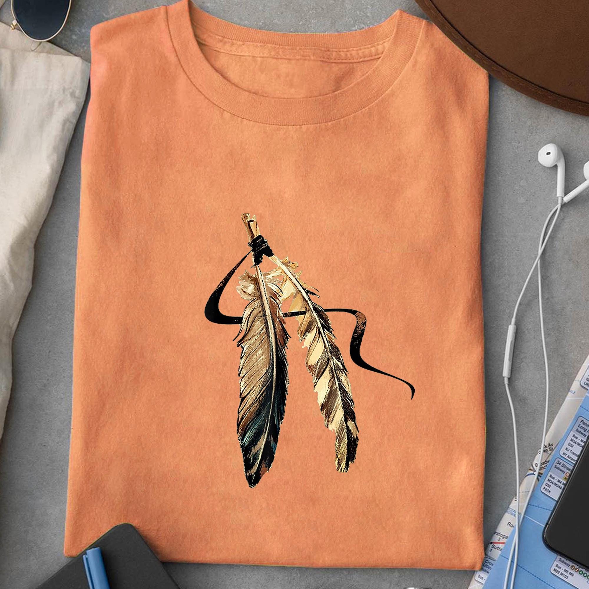 Feather T Shirt - Etsy