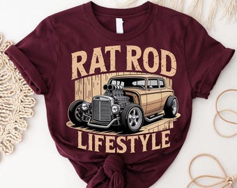 Camiseta de Hot Rod "Respeta a tus mayores": Divertida camiseta de muscle car, regalo de carreras vintage
