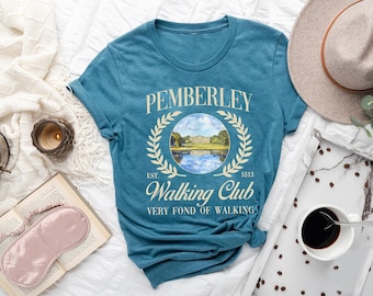 Pemberley Walking Club T-Shirt: Literary Cottagecore Tee