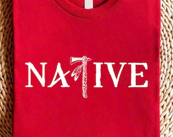 Native Pride T-Shirt: Indigenous Tomahawk Graphic Tee