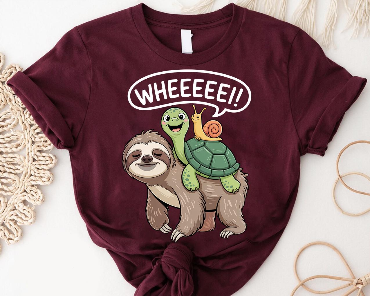 T-shirt Humour "Sloth I'm Not Slow" - Gamer - Marque Gildan 5000 - Coton Lourd - Taille Au Choix