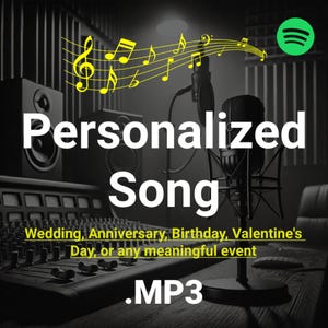 Personalized Song, Custom, Personalized Lyrics, Wedding Song, Anniversary Gift, Birthday Song, Unique Gift for Couples, Proposal Song