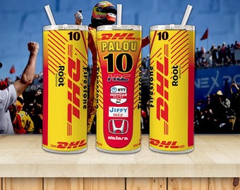 Thermos Skinny Tumbler Alex Palou 2025 - 3 times IndyCar Champion /   IndyCar Series /  Chip Ganassi Racing / Original Gift / Coffee, tea