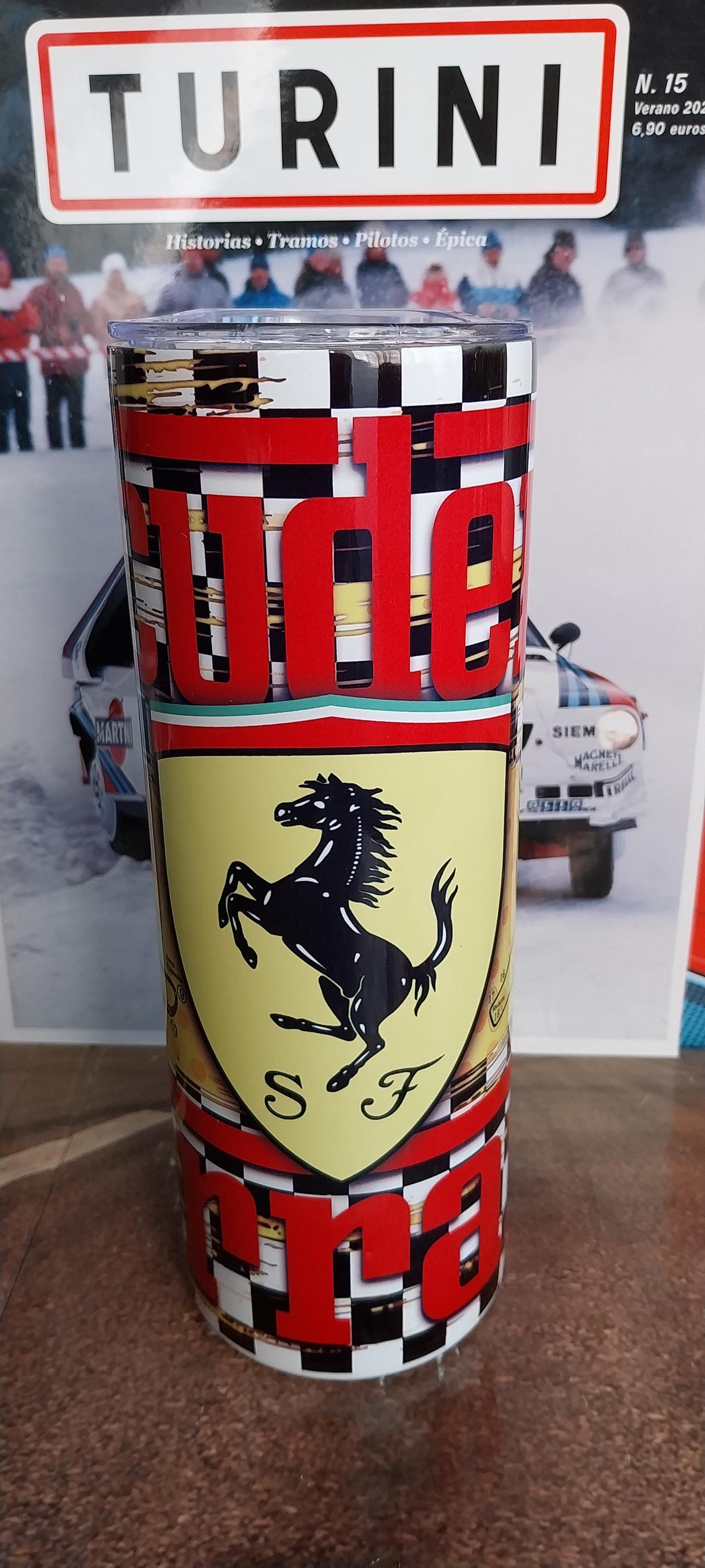 Skinny Tumbler - Thermos Scuderia Ferrari - Imola Gp - Monza Gp / F1 Vintage / Charles Leclerc / Lewis Hamilton / Original Gift / Coffee tea