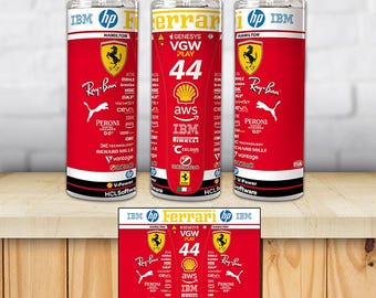 Lewis Hamilton Coffee Thermos / Charles Leclerc / Ferrari SF25 / Scuderia Ferrari 2025 / Original Gift / Coffee tea / Lewis Hamilton Ferrari
