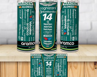 Aston Martin AMR25 Fernando Alonso 2025 Coffee Thermos / F1 Vintage /  Original Gift / Coffee, tea / Aston Martin Mercedes