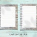 Woodgrain Printable Stationary Set, Printable Stationary Paper ...