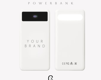 Personalized Power Bank 10000mAh | Custom Logo Engraved Portable Charger | Corporate Gifts, Company Swag & Bulk Orders