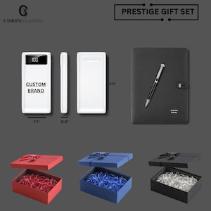 Set de regalo Cargador portátil Bolígrafo Libreta Regalo CorpXclusive