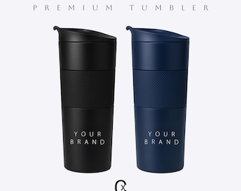 Personalized Premium Insulated Tumbler with Lid | Custom Logo Engraved Coffee Travel Mug | Corporate Gifts & Bulk Orders