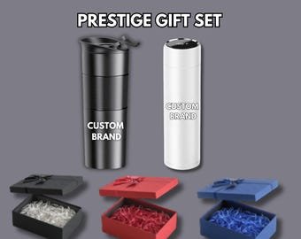 Corporate Thermos," "Custom Logo Drinkware," "Smart Bottle Gift,"