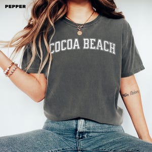 Cocoa Beach Comfort Colors T-Shirt: Vintage-Style Florida Souvenir