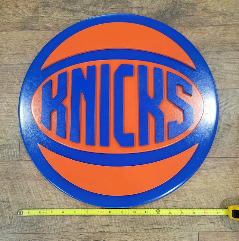 NY Knicks Wood Sign – Vintage Logo Wall Art (18