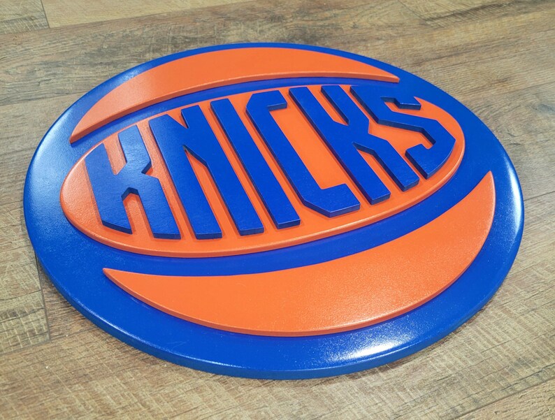 NY Knicks Wood Sign – Vintage Logo Wall Art (18