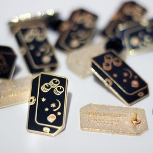 Guitar Pedal Enamel Pins - Lunar Design - Gift Pack of 6