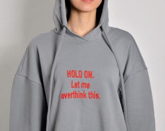 Oversized hoodie met borduursel | Hoge kwaliteit, 100% KATOEN | Diverse stijlen |