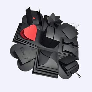 Pudełko na zdjęcia DIY / Ręcznie robiony album na zdjęcia dla par / Personalizowany album na zdjęcia / Niepowtarzalny prezent dla niego i dla niej / Pudełko na niespodzianki
