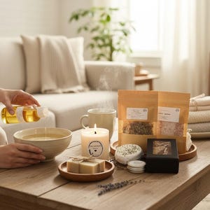 The Little Treat Box, Self Care Gift for Women – Relaxation Spa Set – Thinking of You Gift – Pamper Box image 4