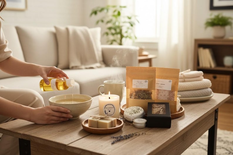 The Little Treat Box, Self Care Gift for Women – Relaxation Spa Set – Thinking of You Gift – Pamper Box image 4