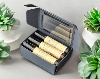 Aromatherapy Essential Oil Roller: 6-Blend Natural Wellness - Unisex Gift