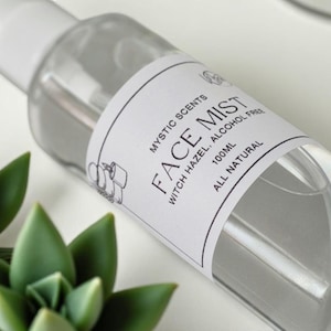 Hydrating Face Mist Alcohol-Free Witch Hazel Toner for Sensitive Skin, Soothing After Shave Spray Gift