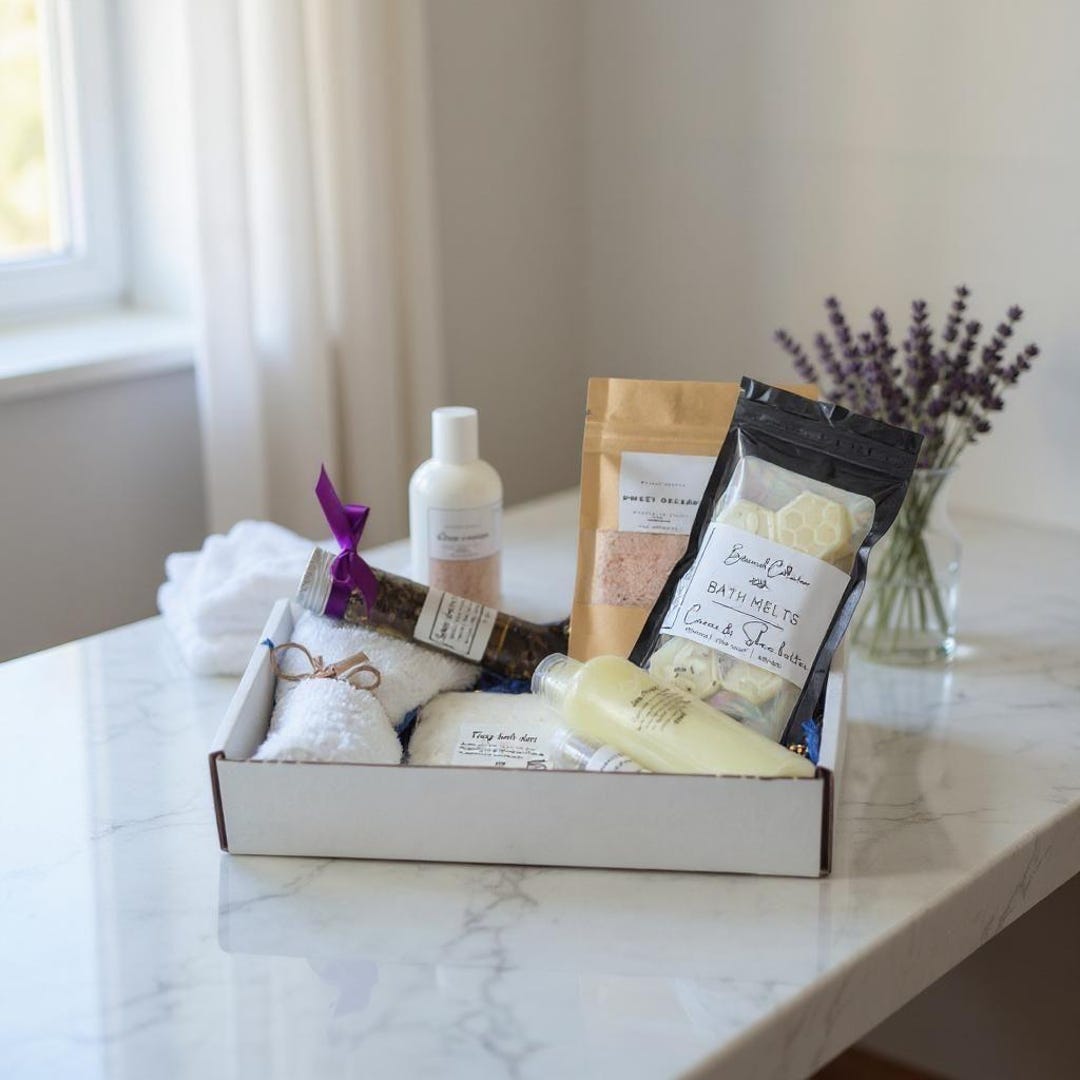 Bath Gift Set for Her, Luxury Spabox With Bath Dusts, Oils, Lip Balm ...
