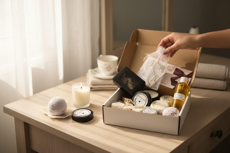 The Little Treat Box, Self Care Gift for Women – Relaxation Spa Set – Thinking of You Gift – Pamper Box image 11