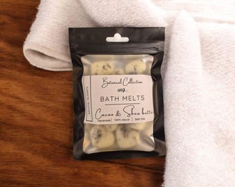Natural Bath Melts Spa Gift, Moisturizing Luxury with Cacao & Shea Butter, Ideal Self-Care Present for Birthdays and Holidays