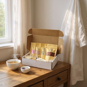 Get Well Soon Gift Box | Handmade Spa Gift Set with Bath Soaks, Bath Melts, Soy Candles & Soap | Relaxation and Self-Care Package