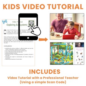 Picture of the video tutorial sheet with QR code