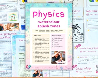 Physics Experiments with Watercolour Paints - Homeschooling Science - Lesson plans - Worksheets - Video Lessons - Creative STEM science