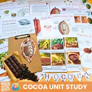 Cocoa Unit Study - The Science of Chocolate - Home School Leaning Materials - Charlotte Mason - Educational Activities and Worksheets
