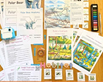 Habitats Bundle - 3 Printable Biology Home Schooling Resources - 3 Global Ecosystems - Science Learning Games & Activities