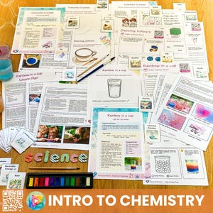 Einführung in die Chemie - Aquarell-Experimente - Unterrichtspläne, Arbeitsblätter, Video-Tutorials & Chemie-Lernkarten